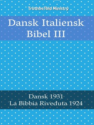 cover image of Dansk Italiensk Bibel III